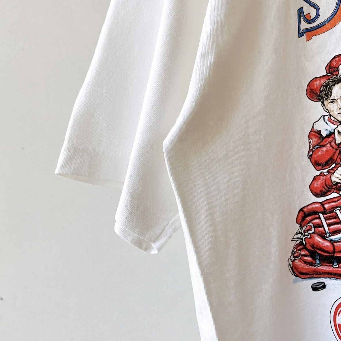 Gildan × Vintage 90s Detroit Red Wings caricatures NHL t-shirt/ L Size US L / EU 52-54 / 3 - 6 Thumbnail