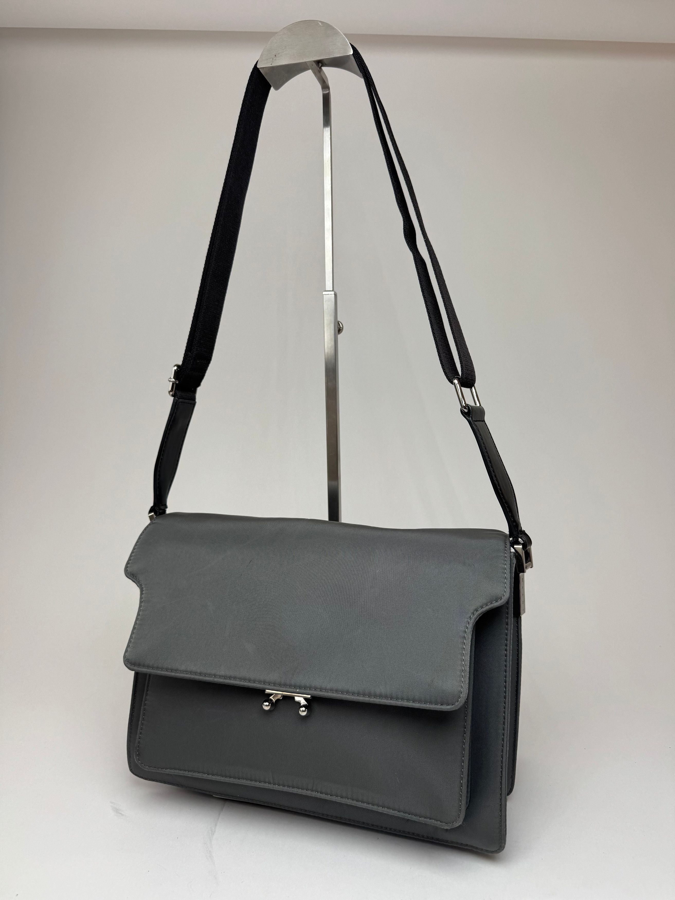 Marni Vintage 2way Trunk Bag Grey Black Size ONE SIZE - 1 Thumbnail