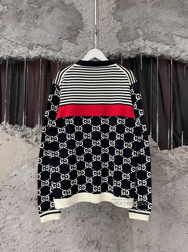 Gucci Gucci Full logo sweater Size US L / EU 52-54 / 3 - 2 Thumbnail