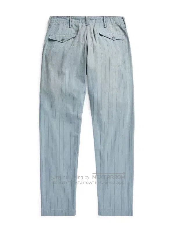 RRL Ralph Lauren RRL Ralph Lauren Retro Distressed Railway Stripe Casual Pa Size US 32 / EU 48 - 2 Thumbnail