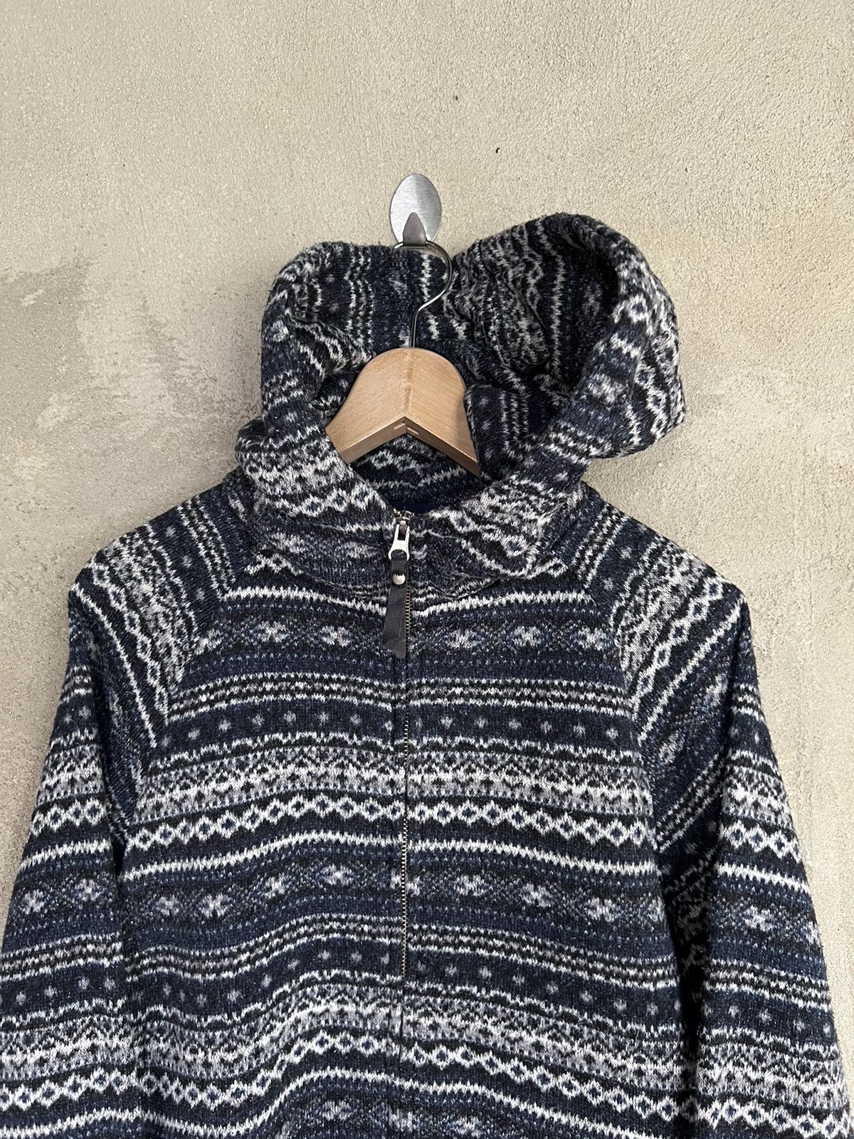 Plus One Clothing Japanese Brand Plus One Striped Hoodies Jacket Size US M / EU 48-50 / 2 - 3 Thumbnail