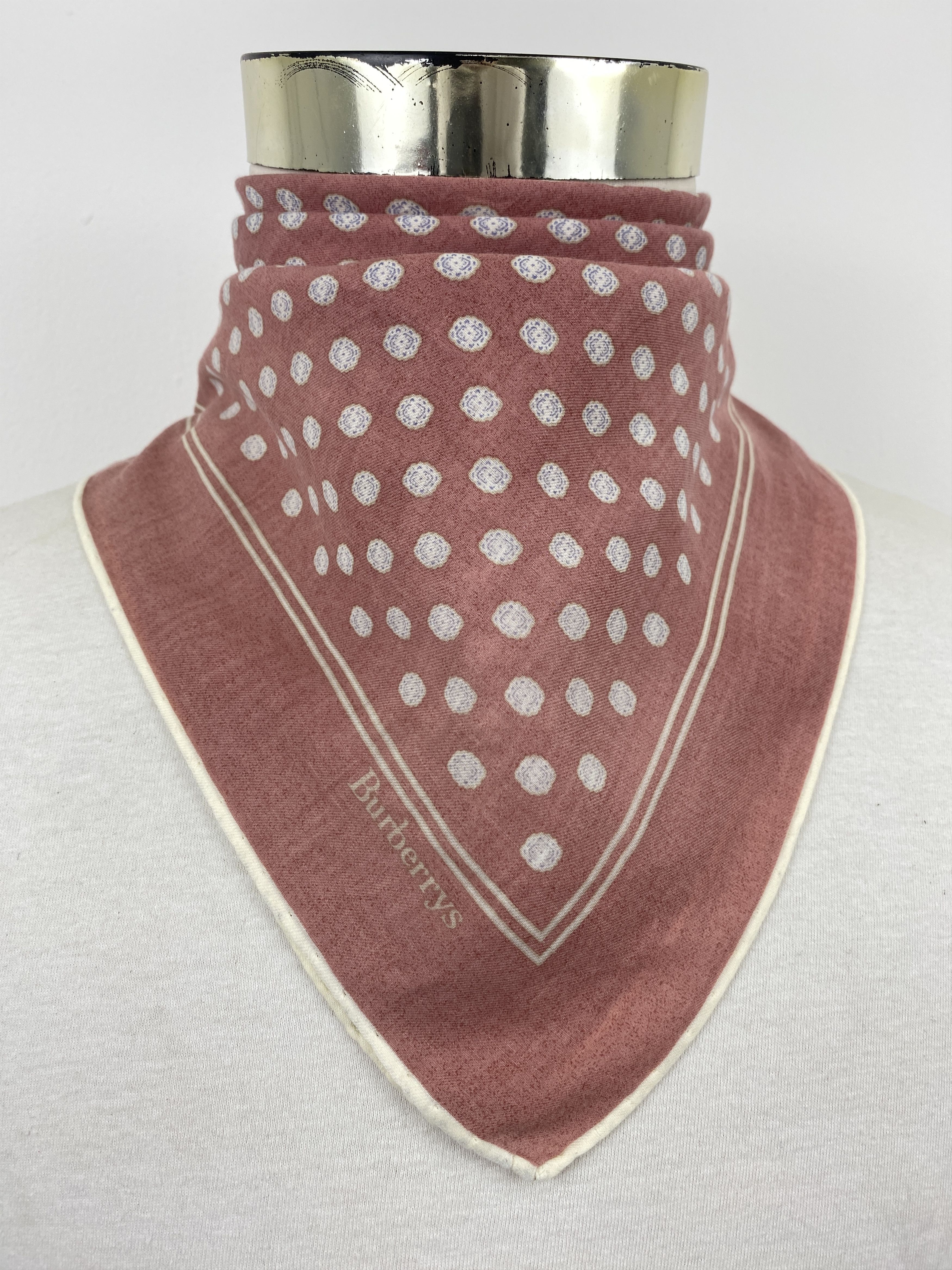 Burberry Burberry Polkadot Handkerchief Bandana / Neckerchief HKC0721 Size ONE SIZE - 2 Thumbnail