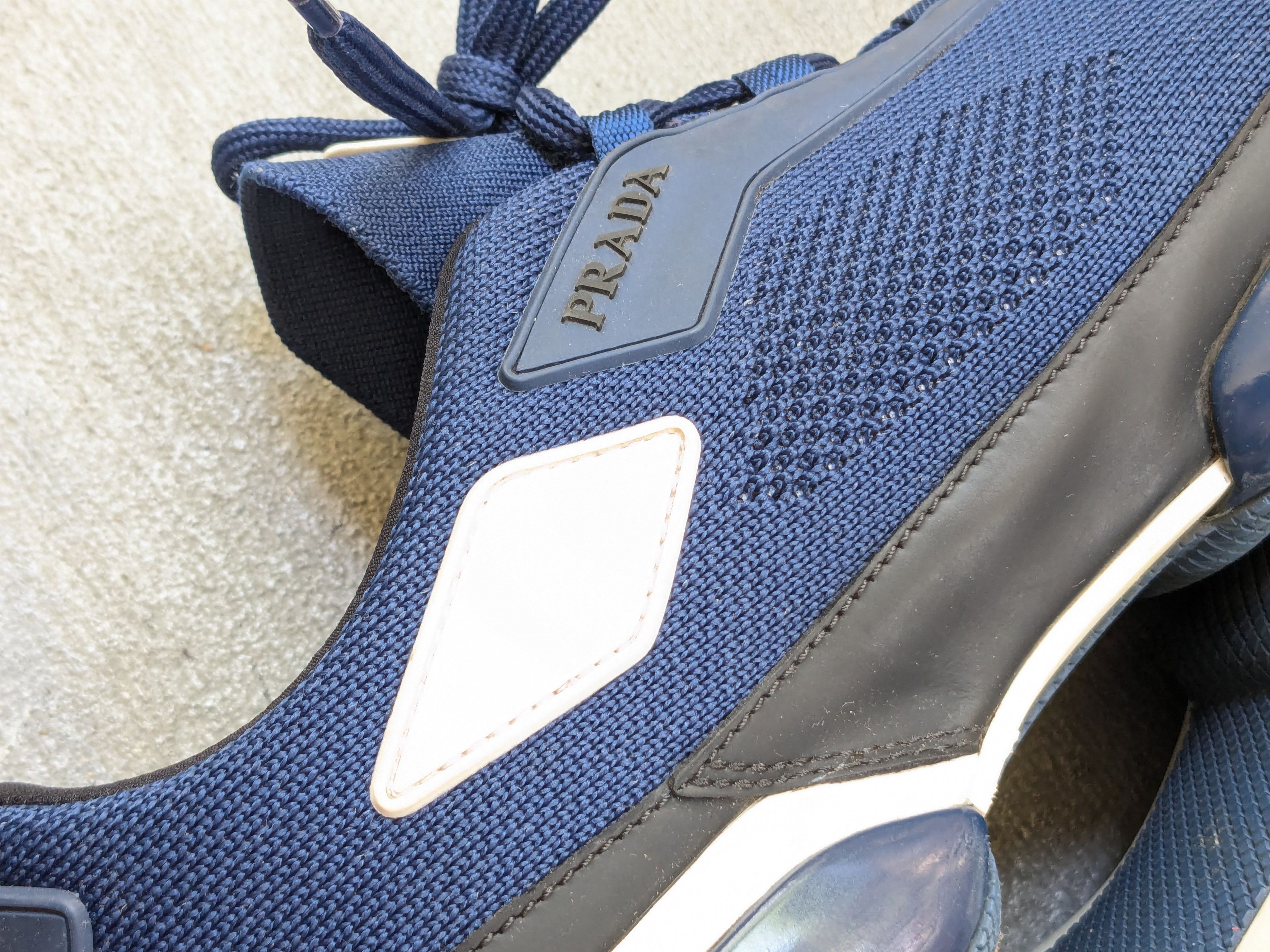 Prada Prada Cloudbust Sneakers Navy Blue 9 Knit Low Tops Size US 9 / EU 42 - 12 Thumbnail