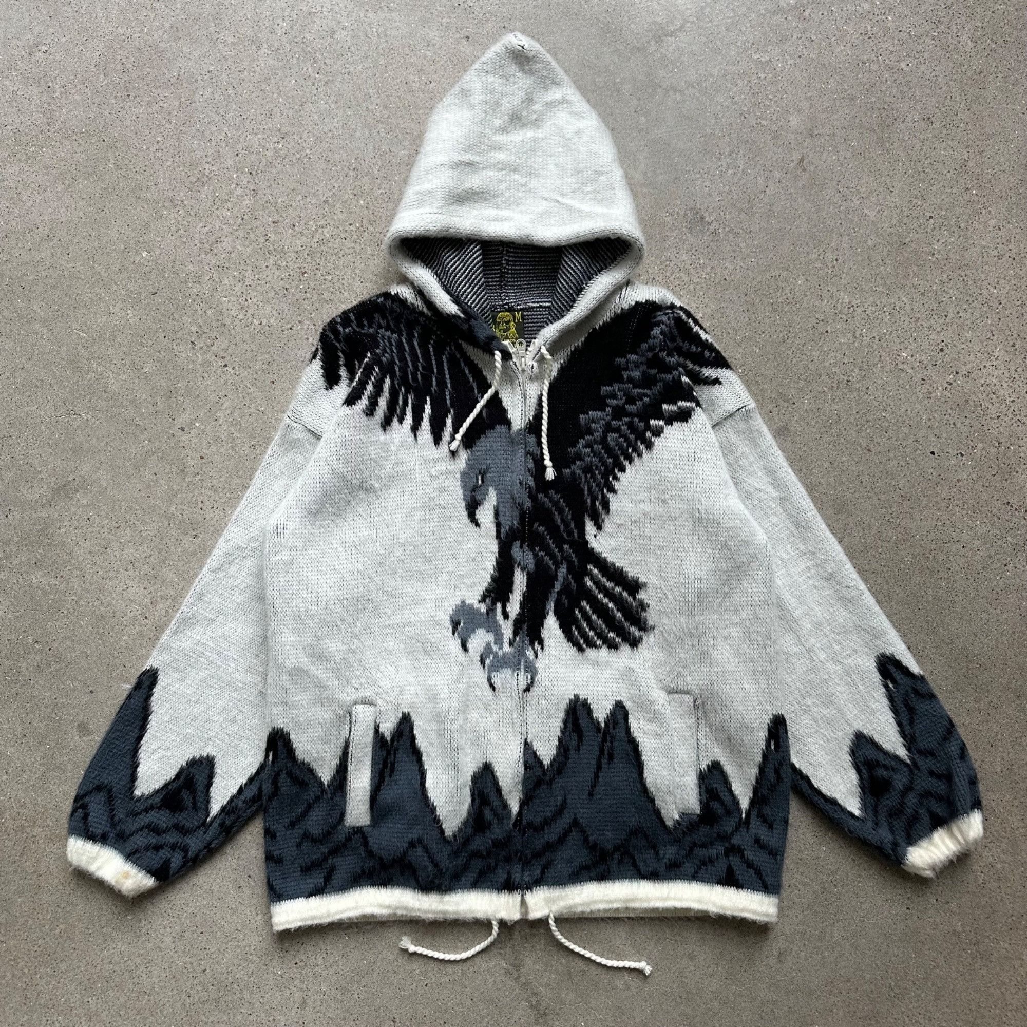 Supreme Supreme Eagle Knit Zip Up Hoodie | Grailed