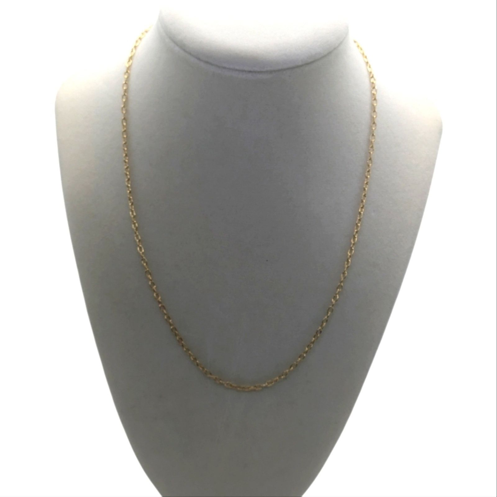 The Unbranded Brand 14KT Solid Gold Rolo Hollow Necklace Size ONE SIZE - 1 Thumbnail