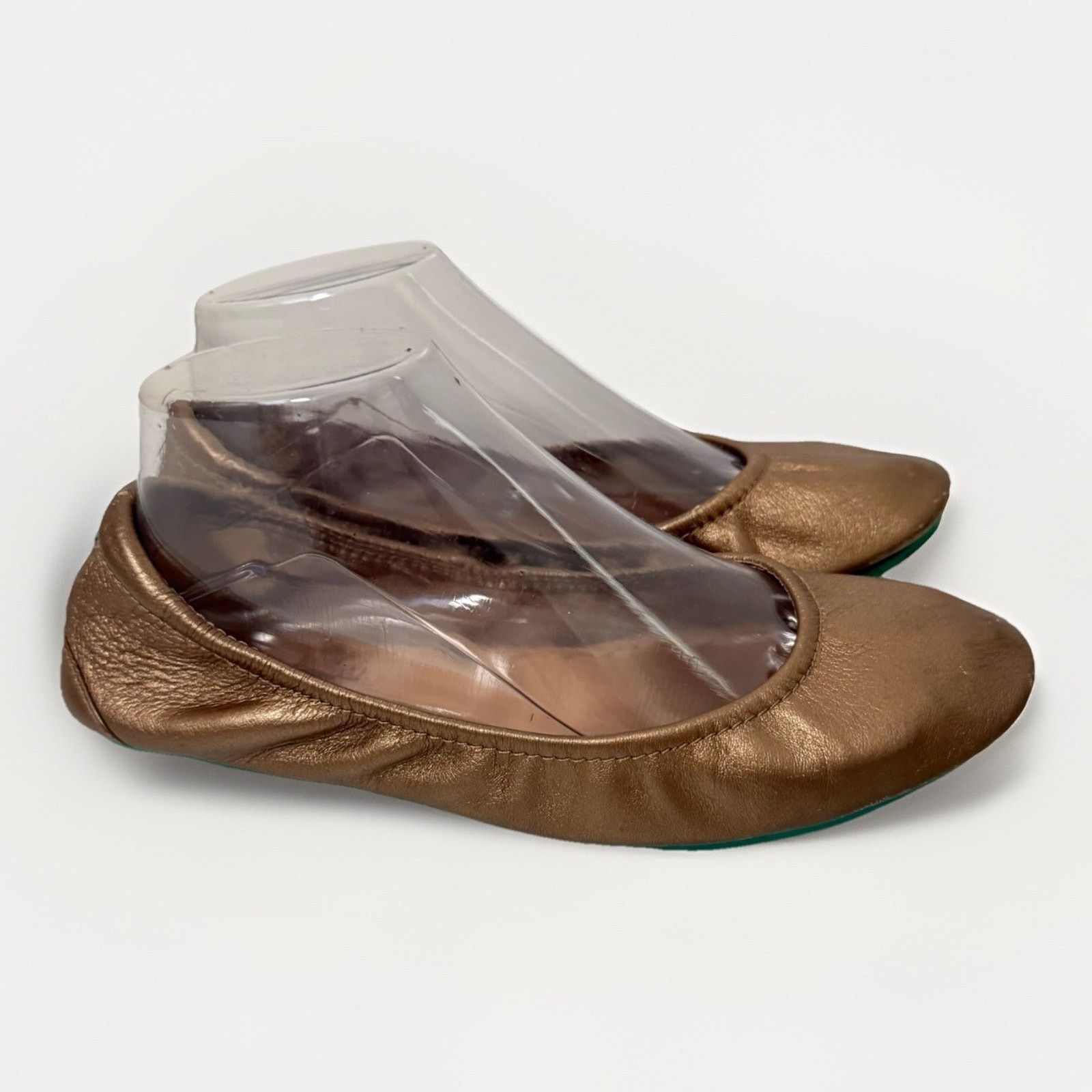 Other Tieks By Gavrieli Metallic Rose Bronze Italian Leather Flats Size US 8 / IT 38 - 1 Thumbnail