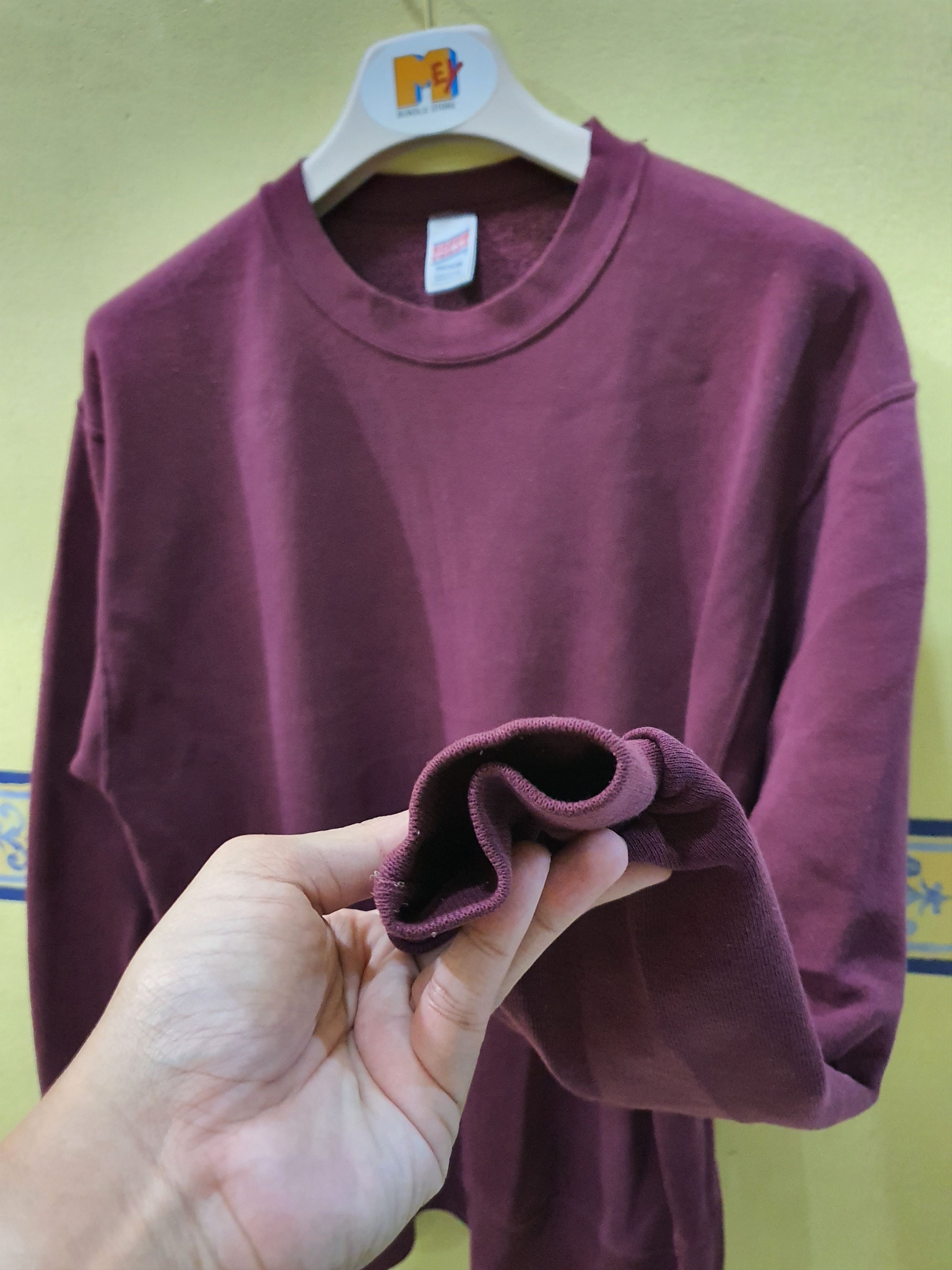 Soffe Vintage Soffe plain burgundy crewneck sweatshirt Size US M / EU 48-50 / 2 - 9 Thumbnail