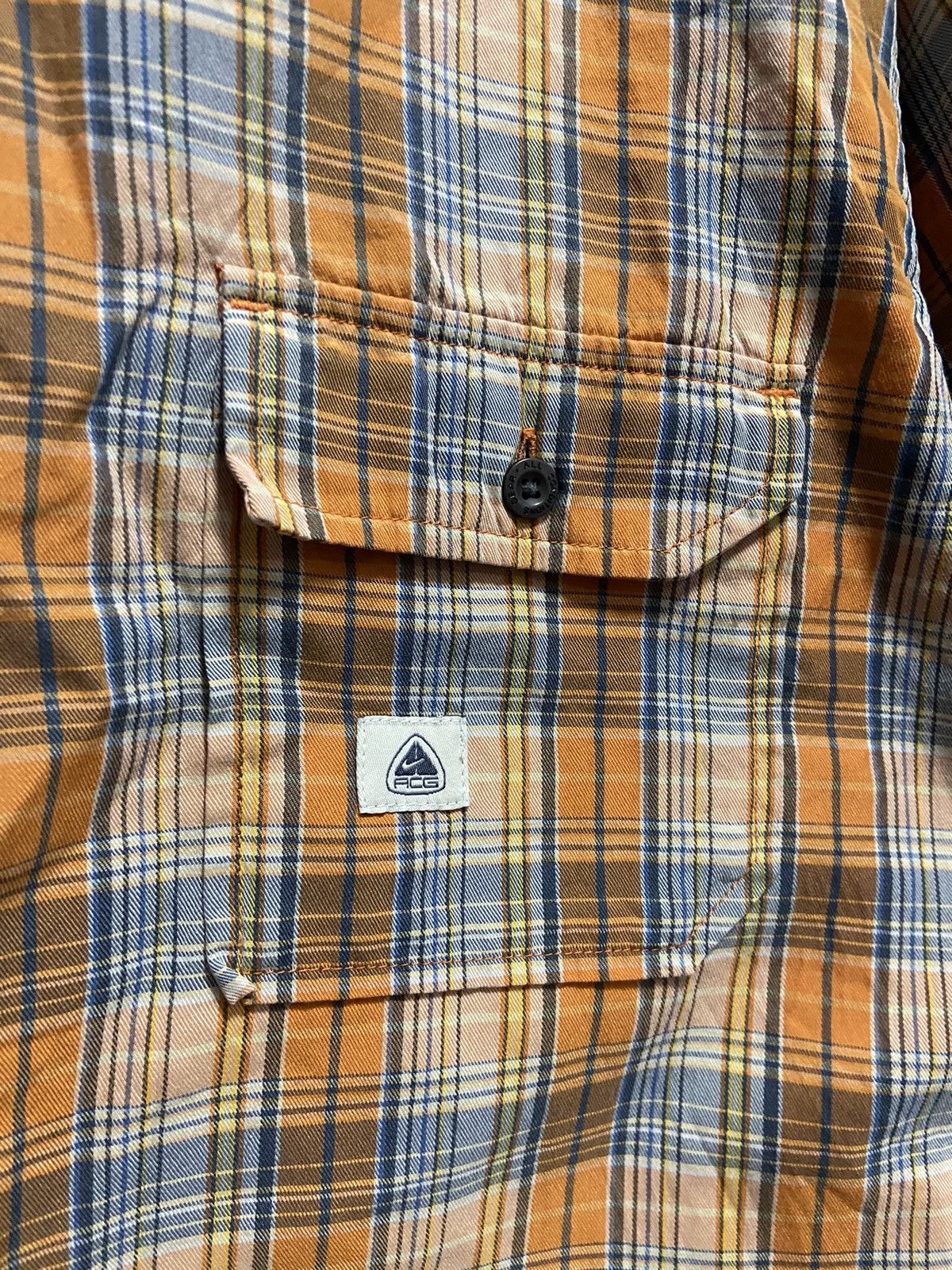 Nike ACG × Vintage Nike ACG Button Ups short sleeve small logo Mesh check Size US L / EU 52-54 / 3 - 3 Thumbnail