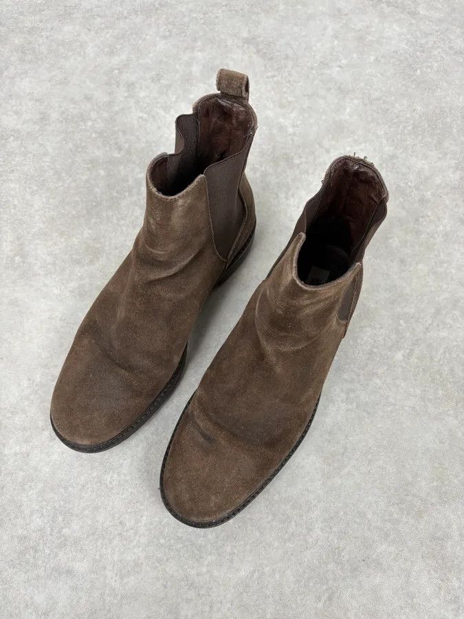 Moschino 2000s Moschino Brown Suede Leather Boots Size US 8.5 / EU 41-42 - 3 Thumbnail