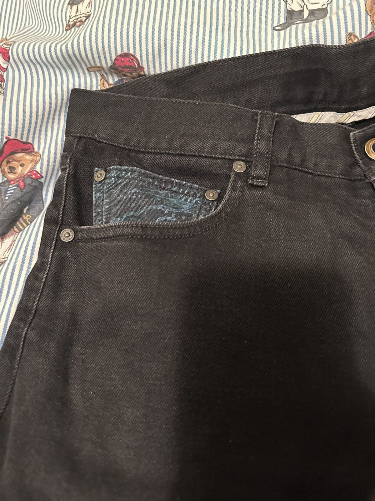 Etro Etro black regular fit jeans 34 waist mens Size US 34 / EU 50 - 6 Thumbnail