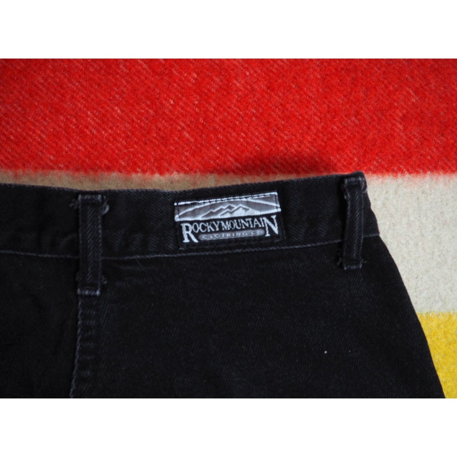 Vintage VINTAGE Rocky Mountain Denim Jeans 26x34 Black 80s 90s Glam Rock Womens" Size 26" / US 2 / IT 38 - 6 Thumbnail