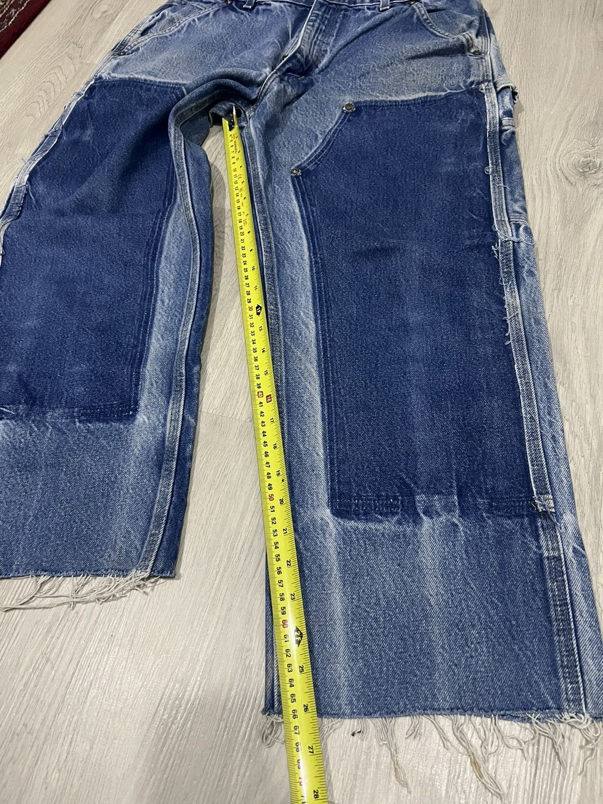 Carhartt × Carhartt Wip × Vintage Vintage Carhartt Denim Cutoff Logger B107 Size US 34 / EU 50 - 9 Thumbnail