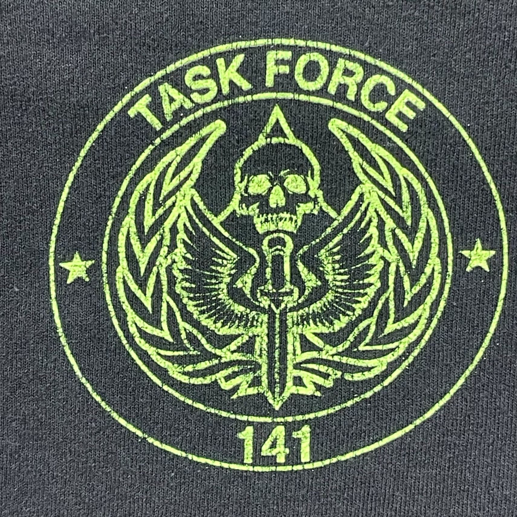 Vintage Call of Duty Modern Warfare 2 Shirt Large Black Taskforce 141 Video Game Shirt Shirt Mens L Black Graphic Print Crew Neck Size US L / EU 52-54 / 3 - 6 Thumbnail