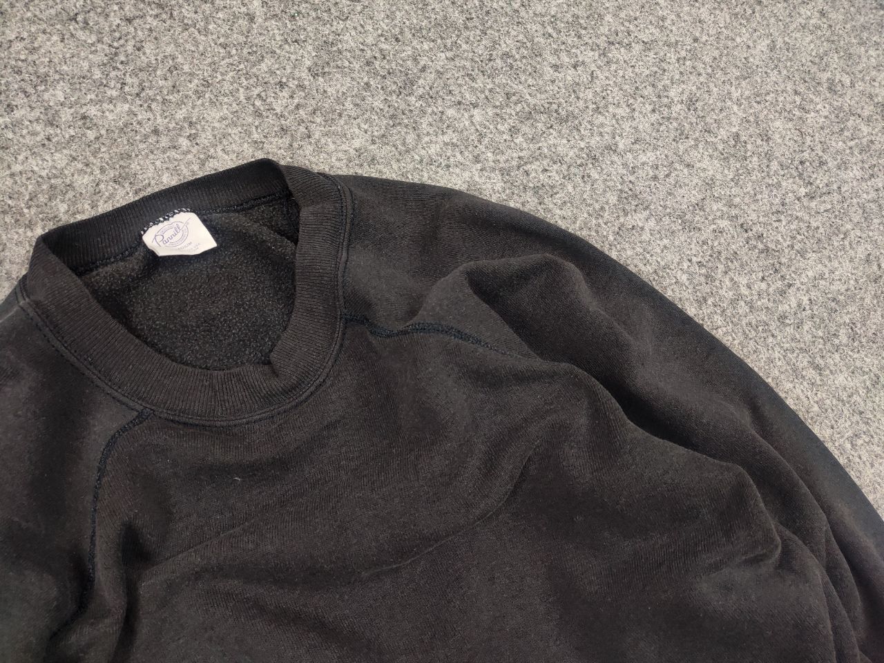 Vintage Vintage 80's Parrill Sweatshirt Light Faded Black Blank Size US S / EU 44-46 / 1 - 7 Thumbnail