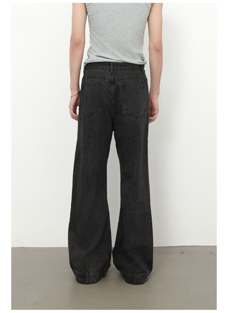 Japanese Brand × Jean Trendy retro patchwork loose flared straight jeans Size US 32 / EU 48 - 6 Thumbnail