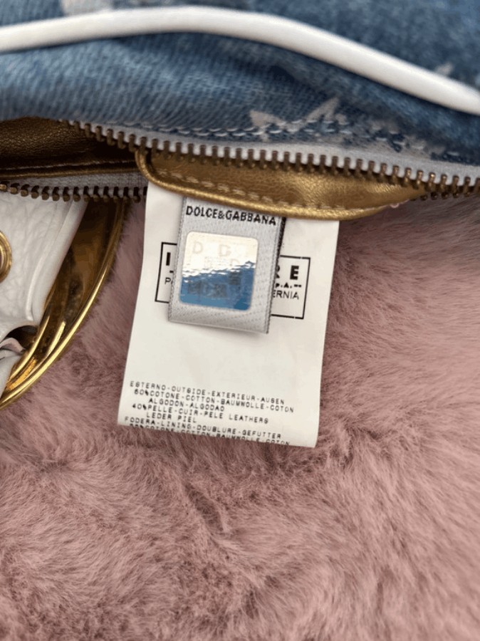 Dolce & Gabbana × Jean Dolce Gabbana Hand Bag Baguete Shoulder Hobo Denim EX0108 Size ONE SIZE - 3 Thumbnail