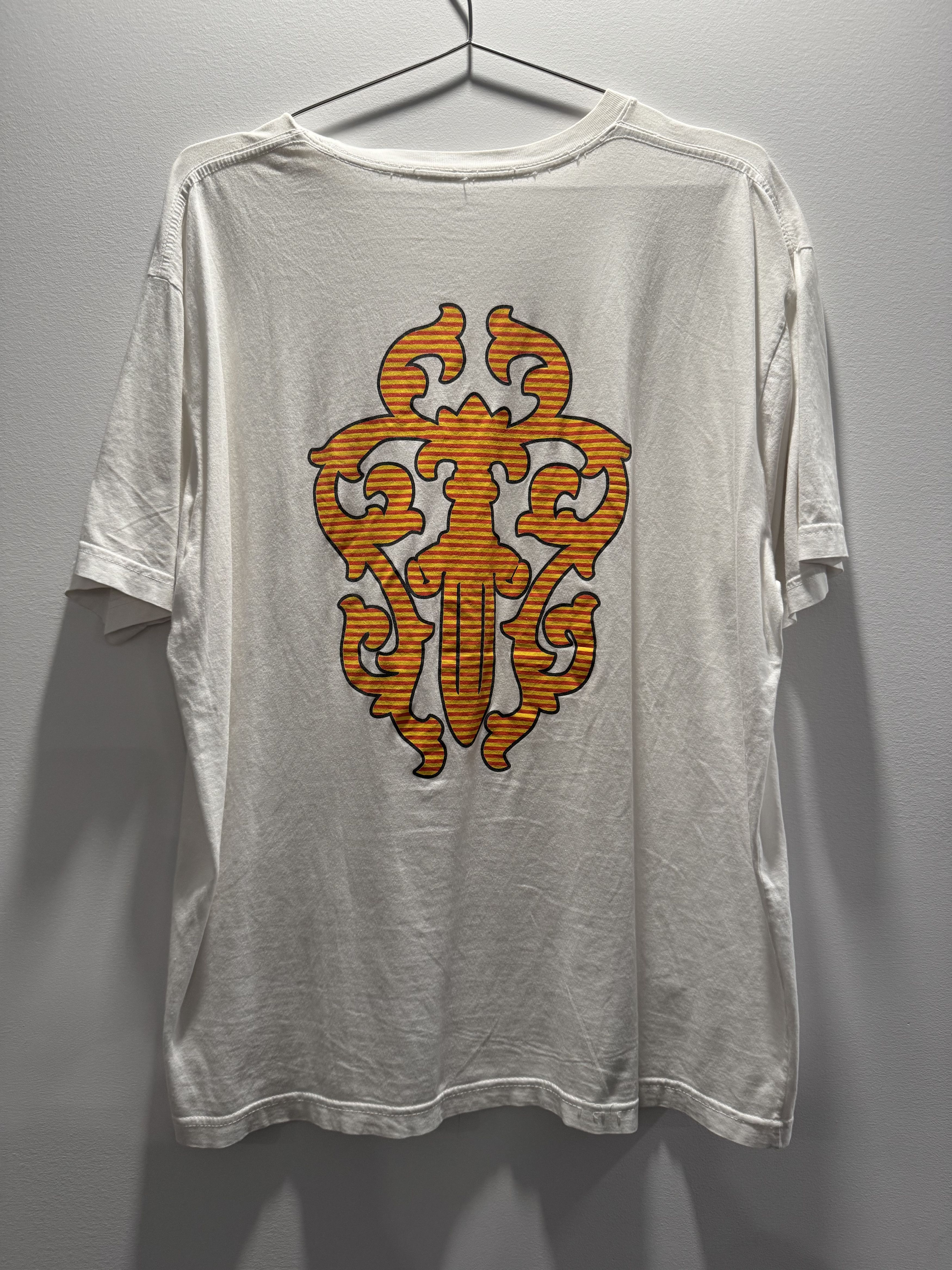 Chrome Hearts CHROME HEARTS HAIRY DAGGER STRIPED LOGO POCKET TEE Size US XL / EU 56 / 4 - 6 Thumbnail
