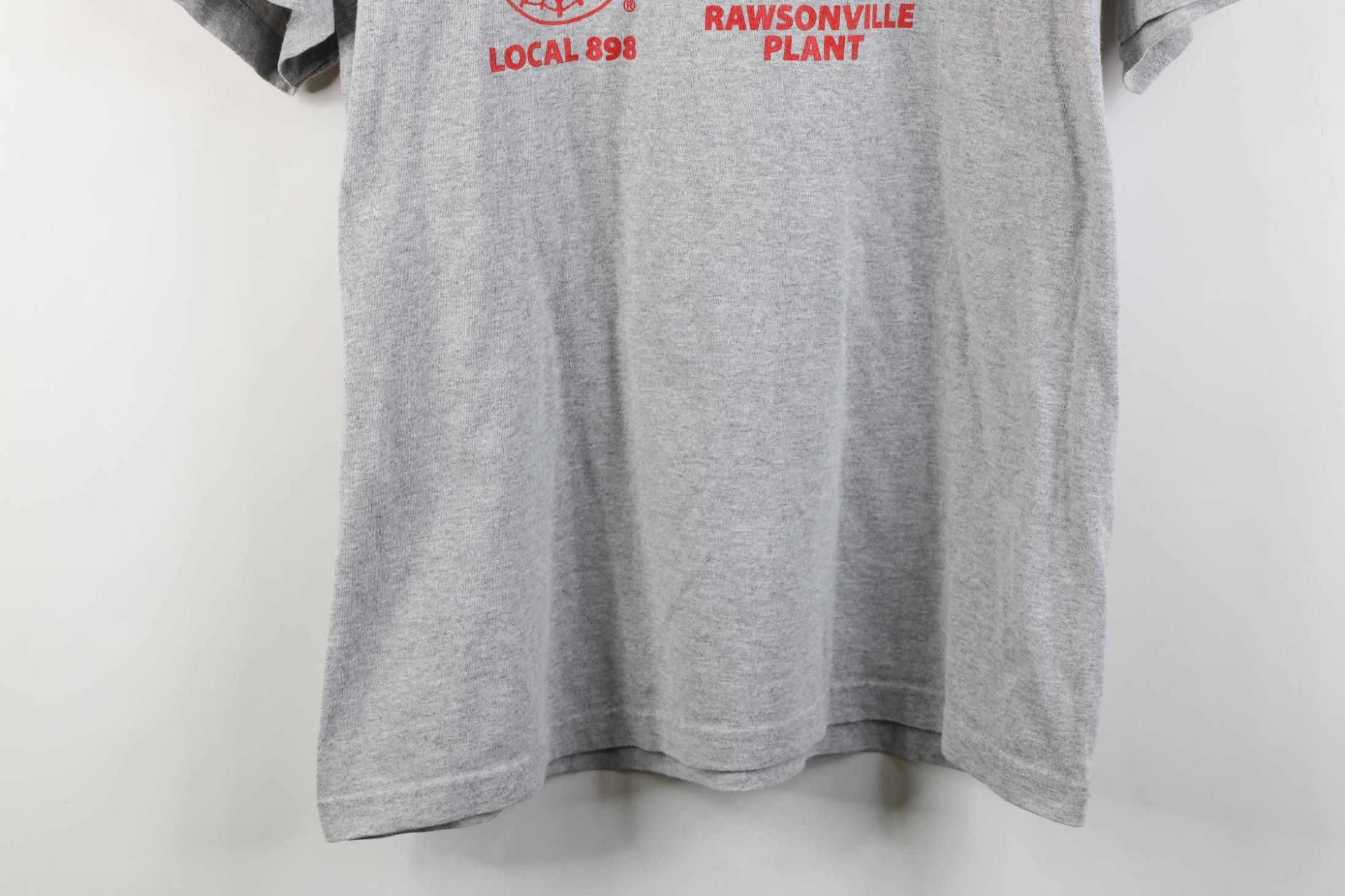 Vintage Vintage 90s Co Toys For Tots Union UAW T-Shirt Gray USA Size US XL / EU 56 / 4 - 3 Thumbnail