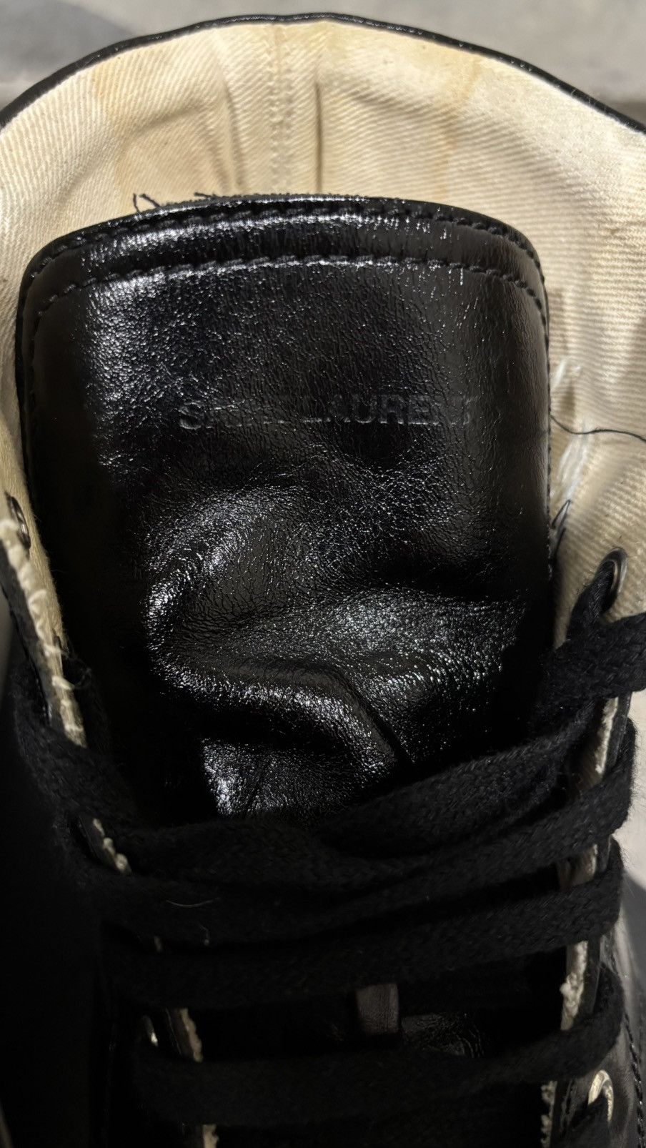 Saint Laurent Paris Saint Laurent Paris “1971 Bad Lieutenant” High Top Sneaker Size US 12 / EU 45 - 4 Thumbnail