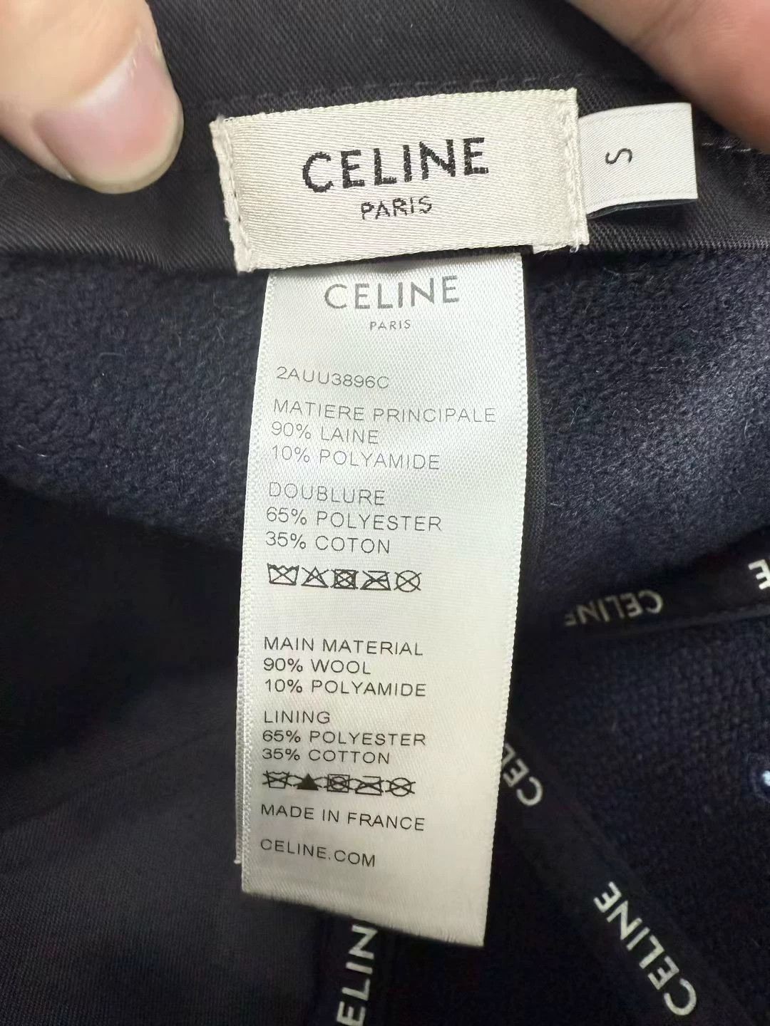 Celine Celine color-blocked wool baseball cap Size ONE SIZE - 3 Thumbnail