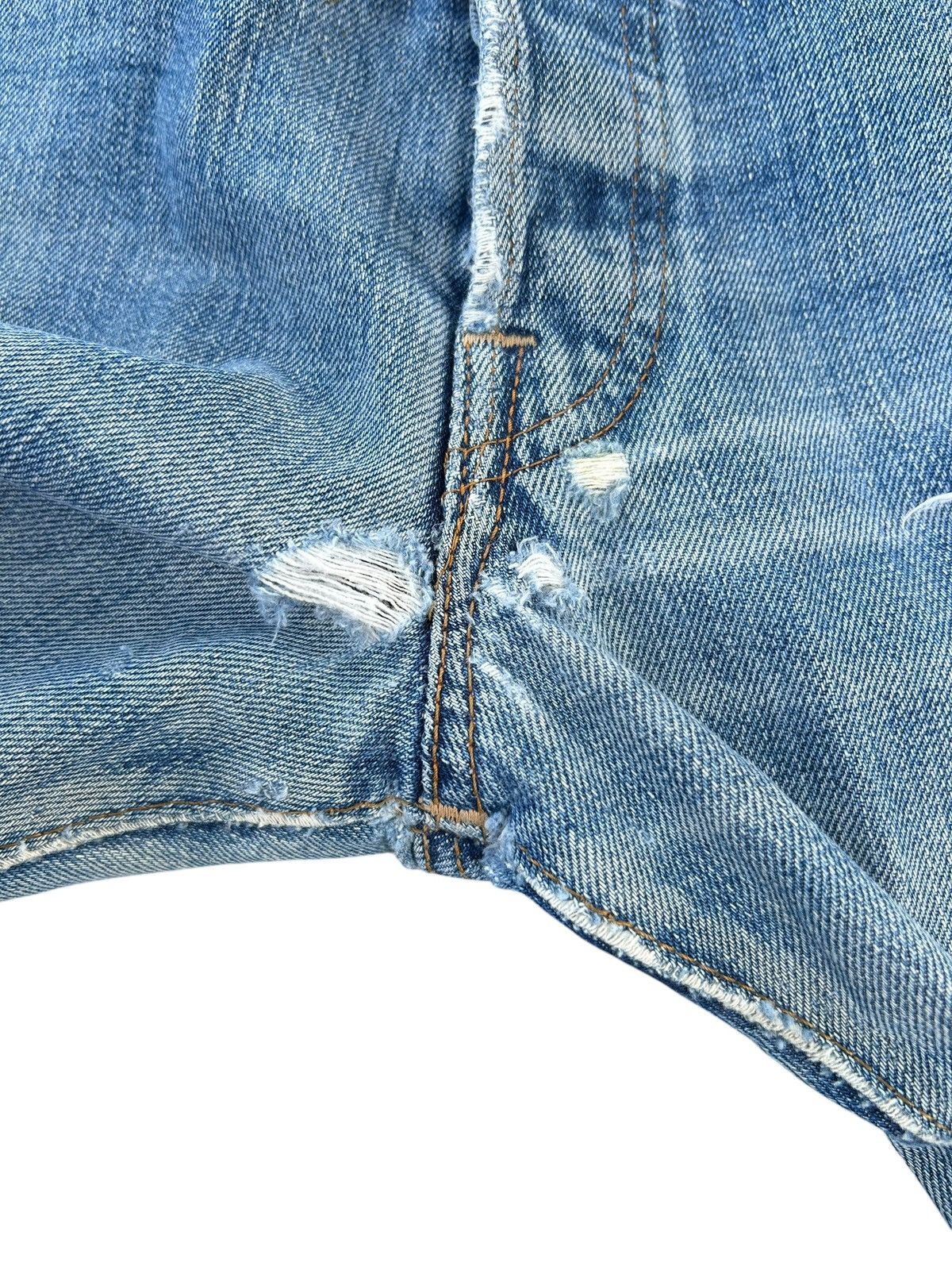 Levi's 60s-70s THRASHED Vintage Levis 6 Big E Denim Jeans Size US 33 - 10 Thumbnail