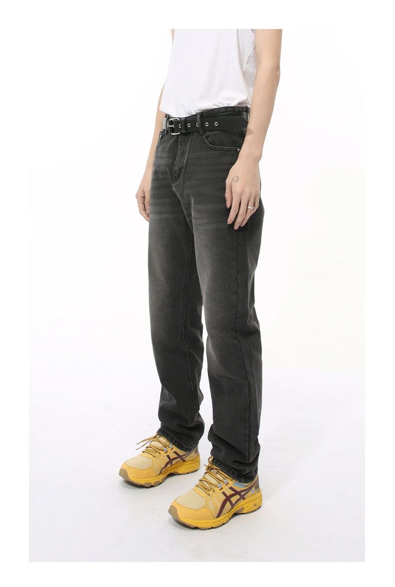 Japanese Brand × Jean Men's grey straight-leg all-match casual washed jeans Size US 32 / EU 48 - 4 Thumbnail