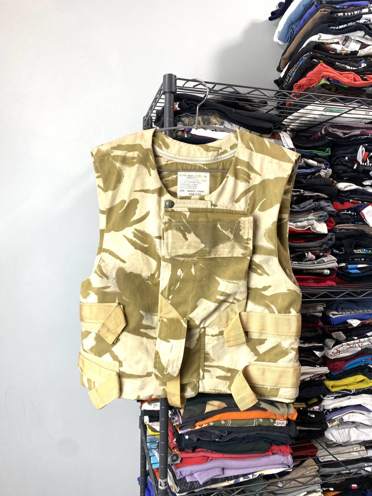 💥Rare! Vintage Camouflage Avant Gard Military Vest