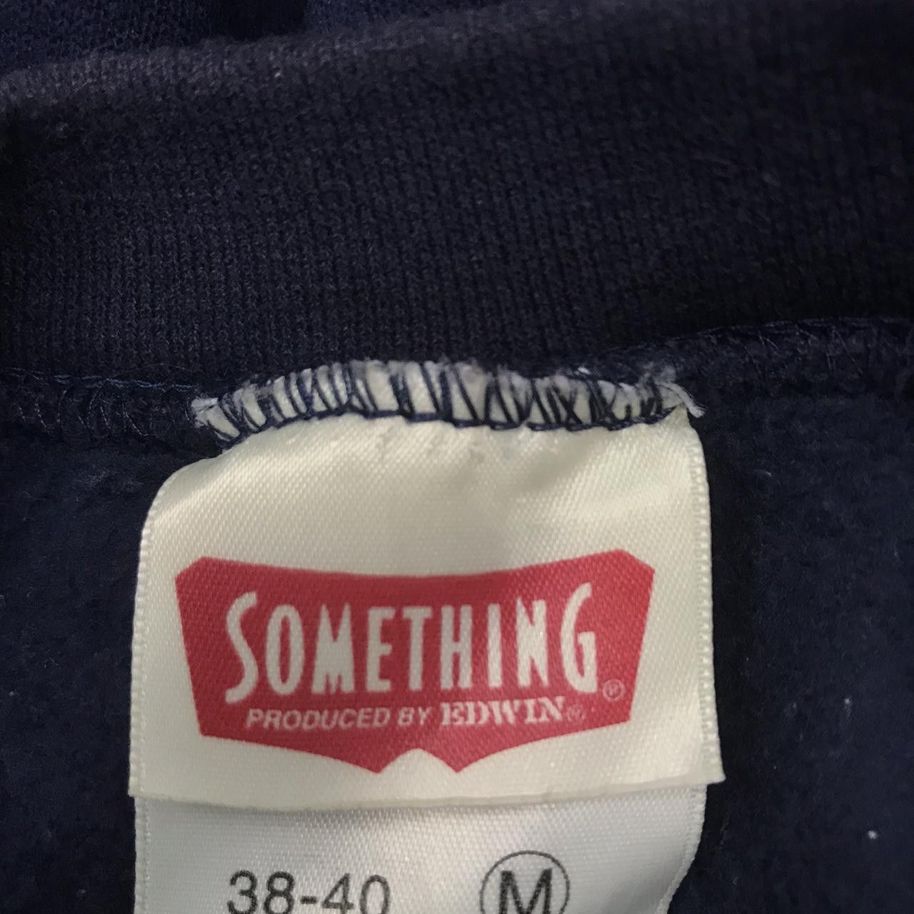 Vintage Vtg Something by EDWIN Crewneck Sweatshirt Spell Out Sea Size M / US 6-8 / IT 42-44 - 4 Thumbnail