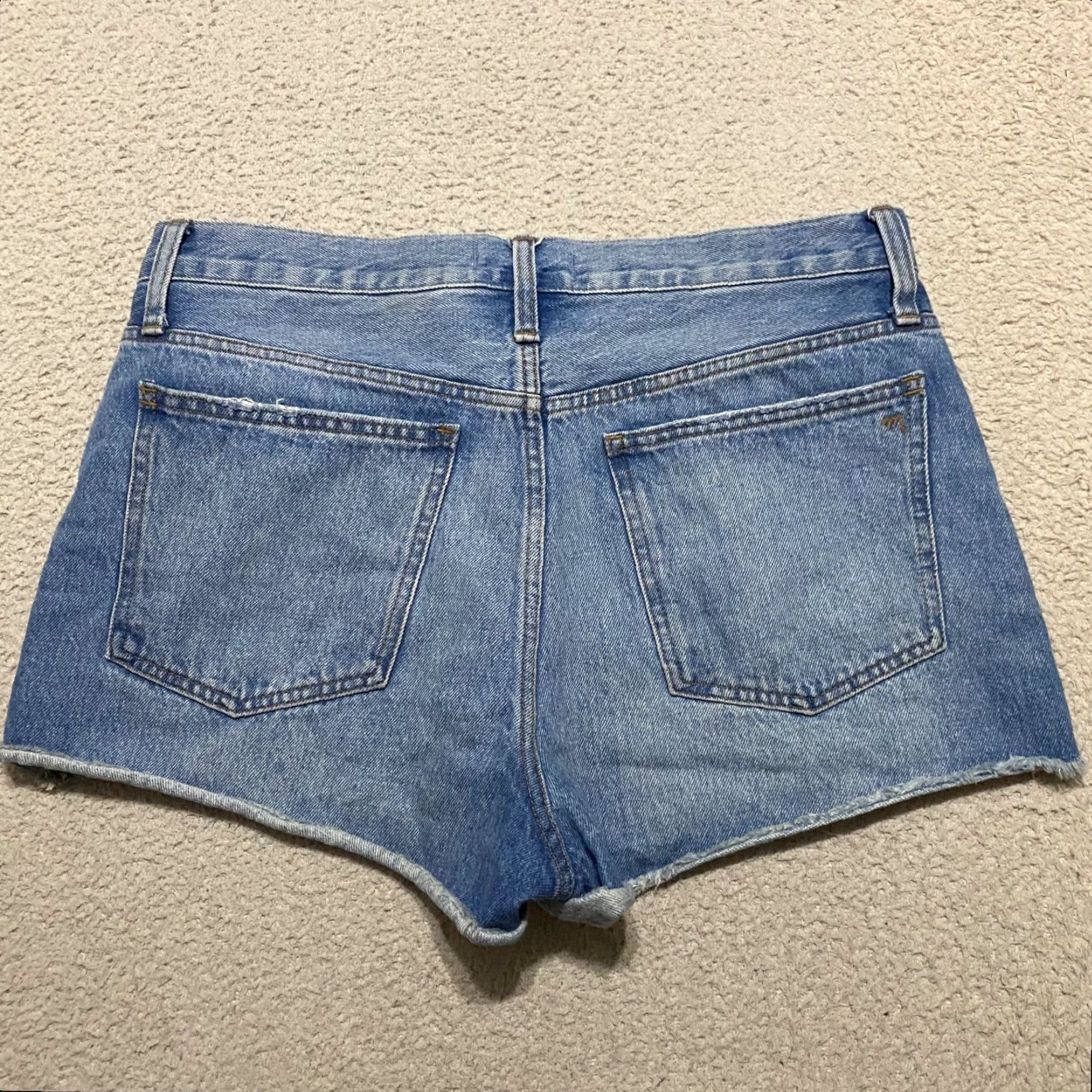 Madewell Madewell Jeans Shorts Blue Denim 3" Inseam Cut-Off Women's 28 N/A Size 28" / US 6 / IT 42 - 2 Thumbnail
