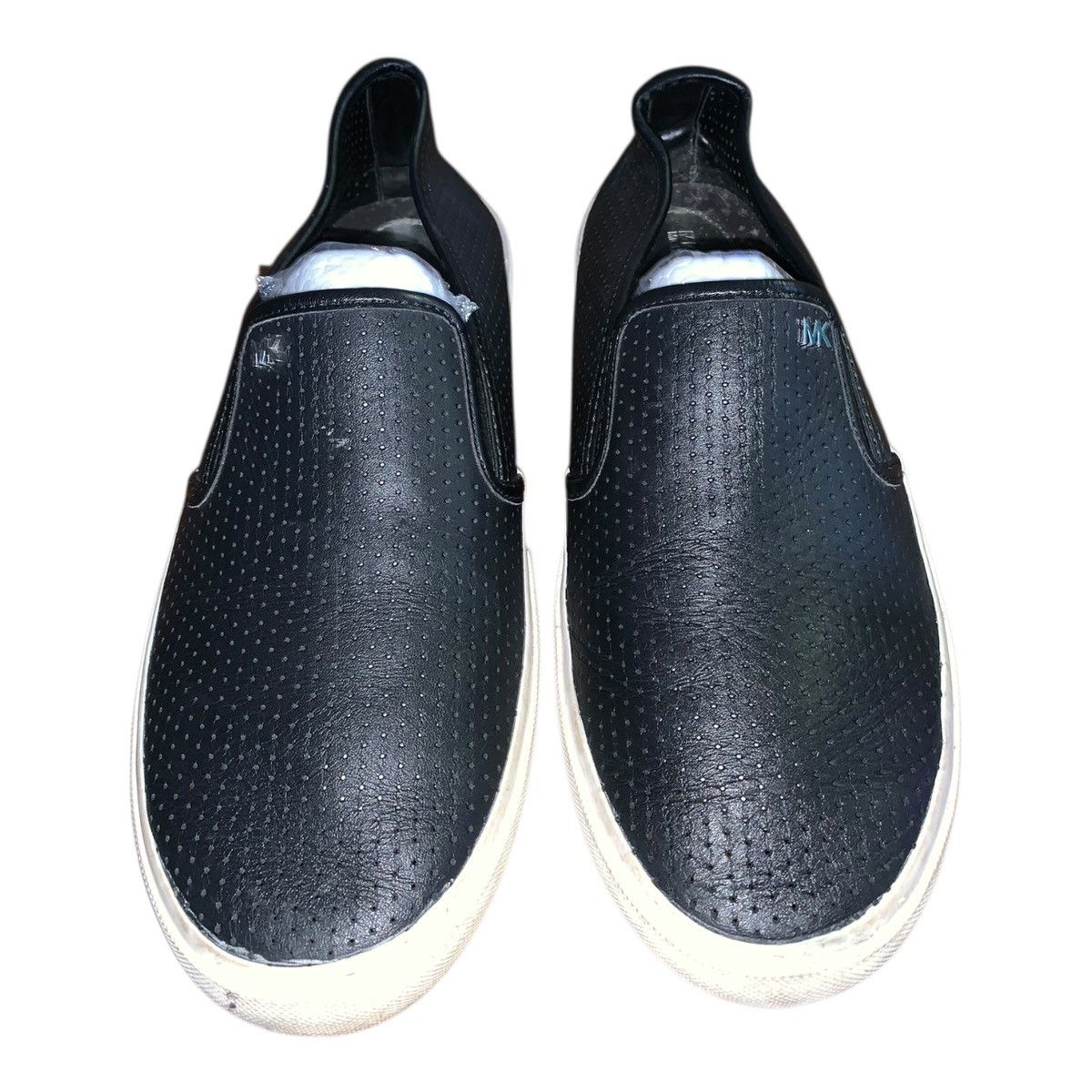 Michael Kors Women's Michael Kors MK Black Leather Slip-On Shoes Size US 9.5 / IT 39.5 - 7 Thumbnail