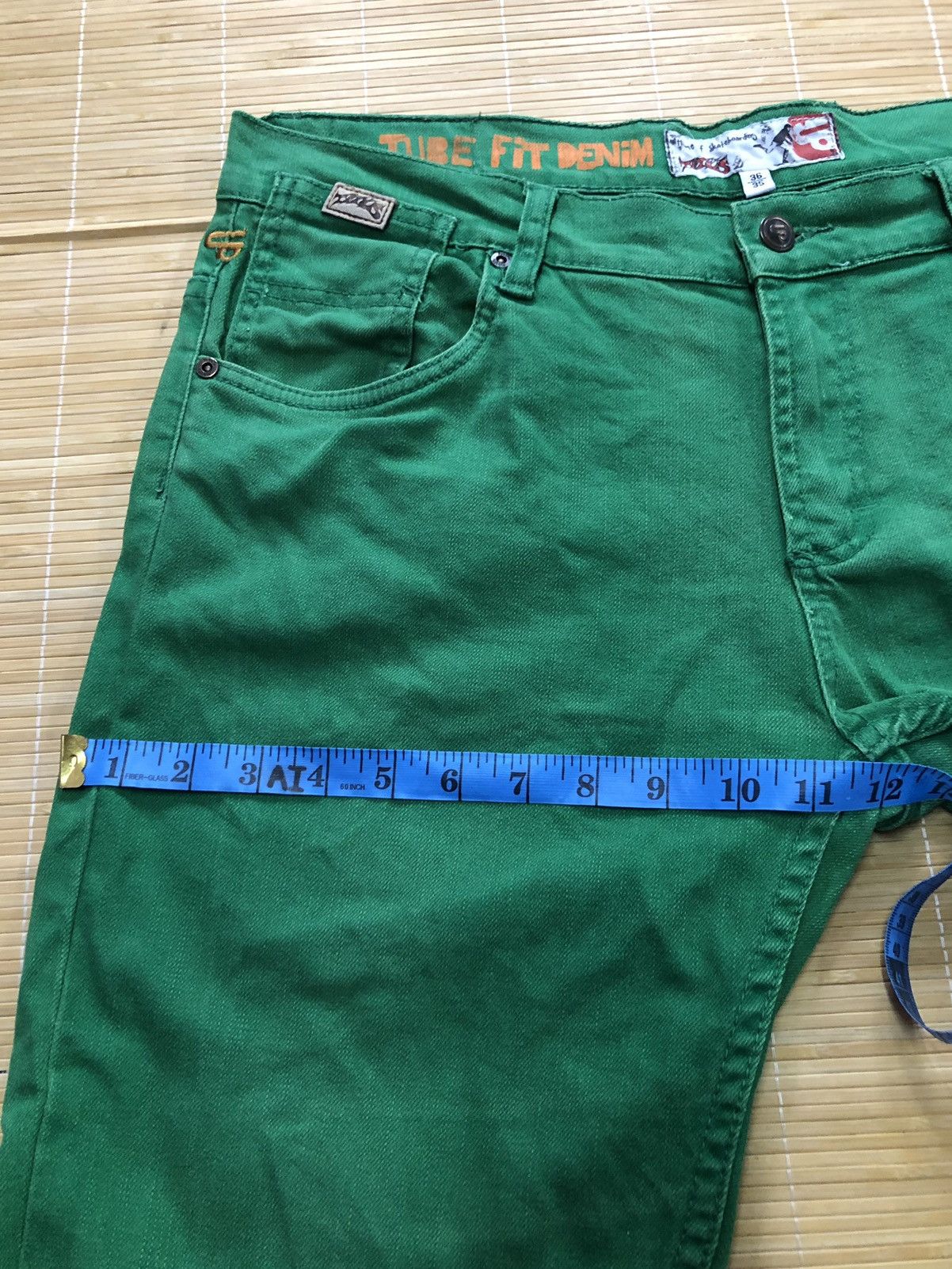 Santa Cruz Skateboards Titus skateboard tube fit denim cold Kelly green Size US 36 / EU 52 - 14 Thumbnail