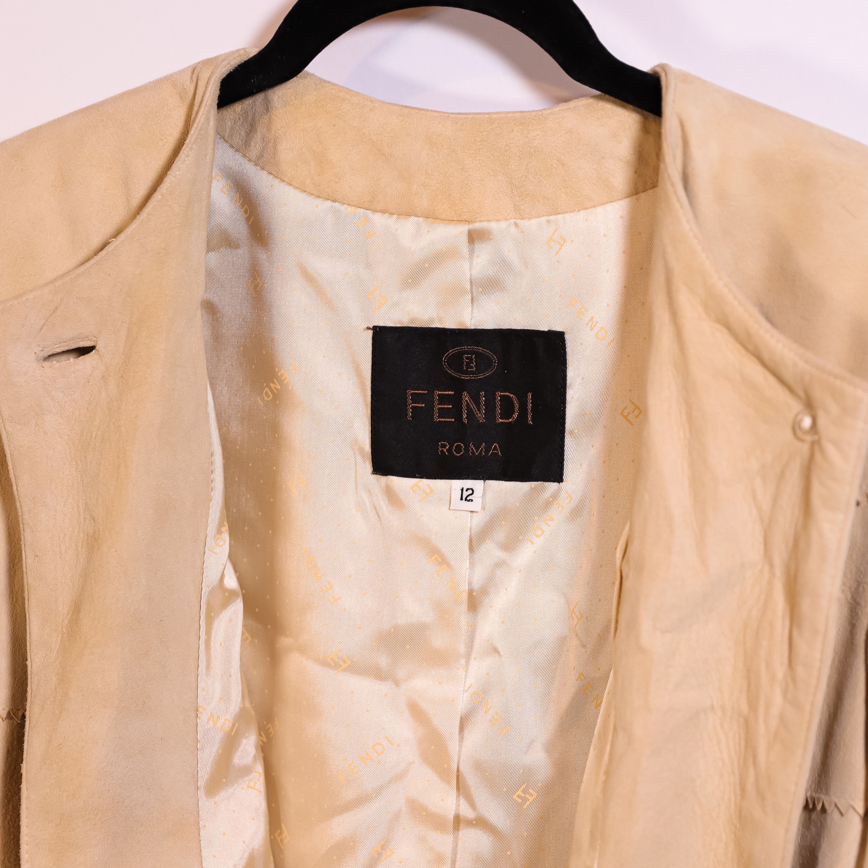 Fendi Fendi Roma Women's Vintage Genuine Suede Size XL / US 12-14 / IT 48-50 - 2 Thumbnail