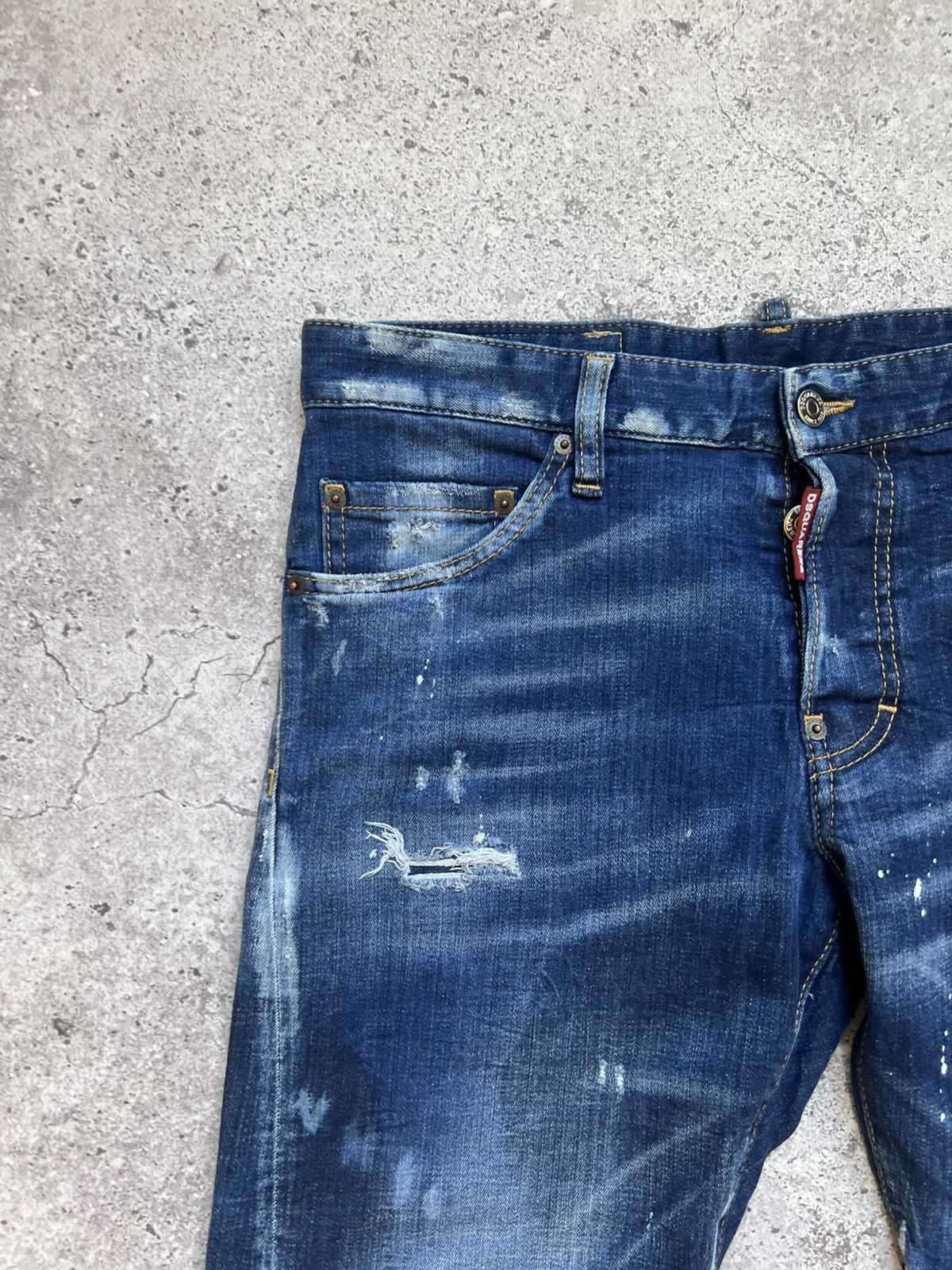Dsquared2 Dsquared2 Men's Distressed Denim Sexy Twist Jeans Casual Size US 32 / EU 48 - 4 Thumbnail