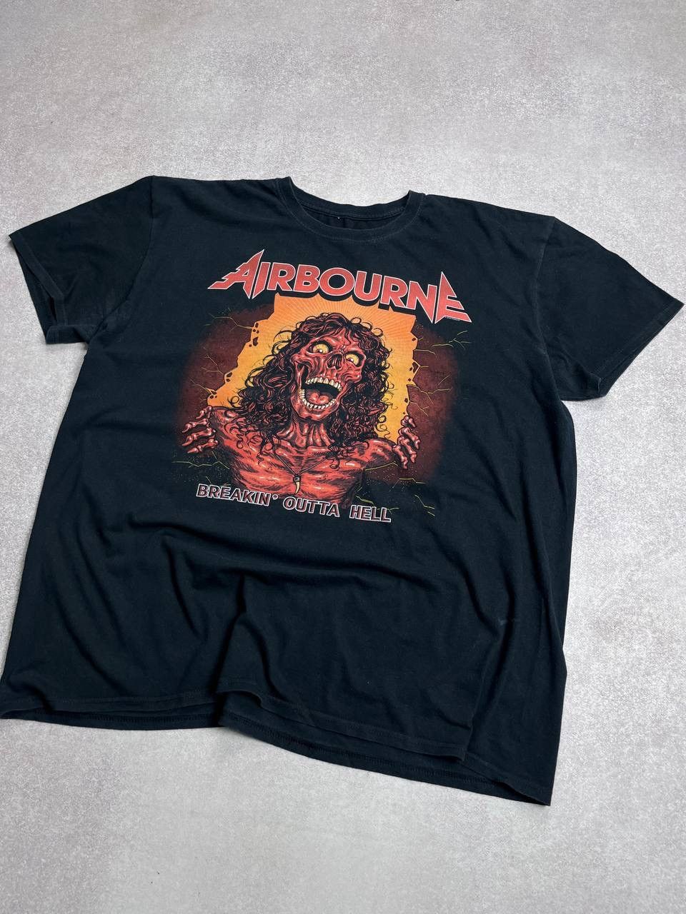 Band Tees × Vintage Vintage Airbourne Breakin Outta Hell Promo Tour T-shirt L Size US L / EU 52-54 / 3 - 2 Thumbnail