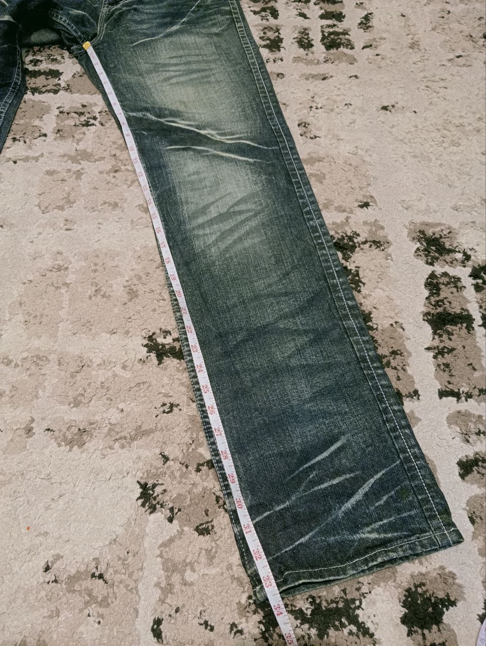 LOWBOX JAPANESE LOWBOX DISTRESSED LOOK JEANS Size US 33 - 15 Thumbnail