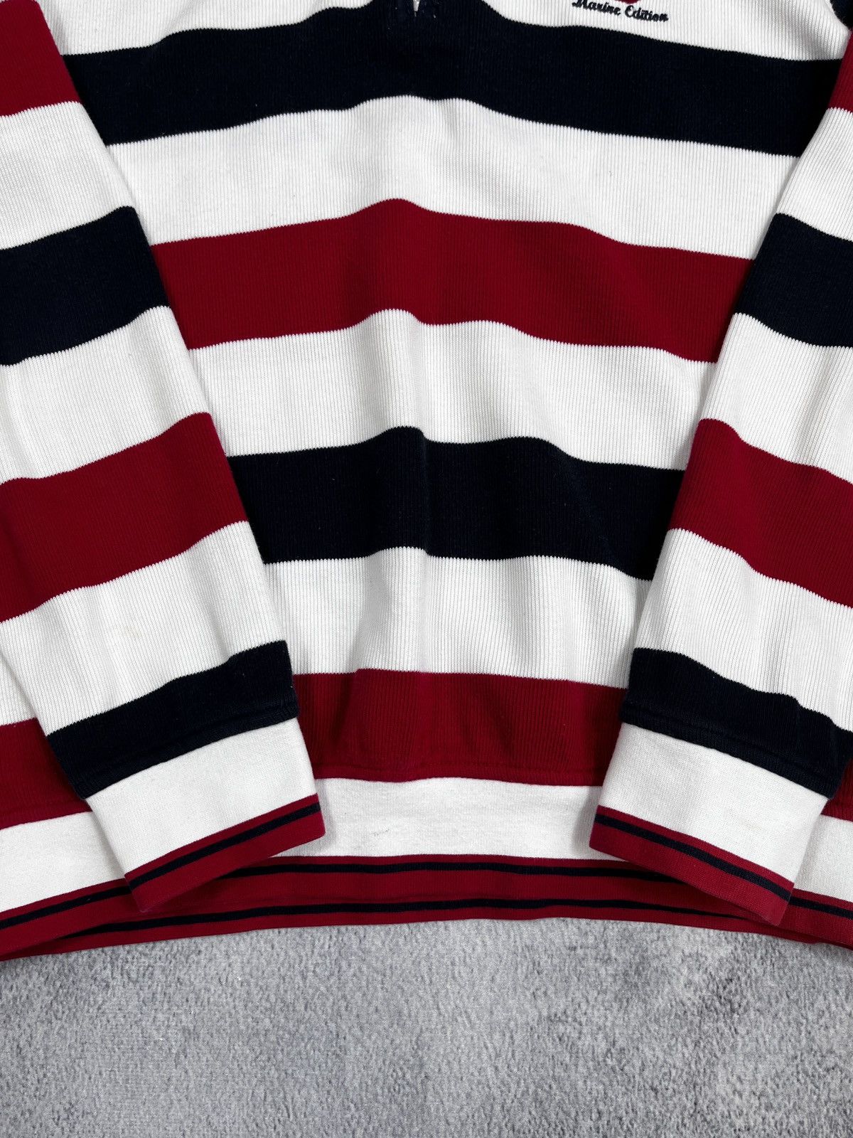 Pierre Cardin Vintage Y2K Pierre Cardin striped zip polo oldmoney style S Size US S / EU 44-46 / 1 - 4 Thumbnail