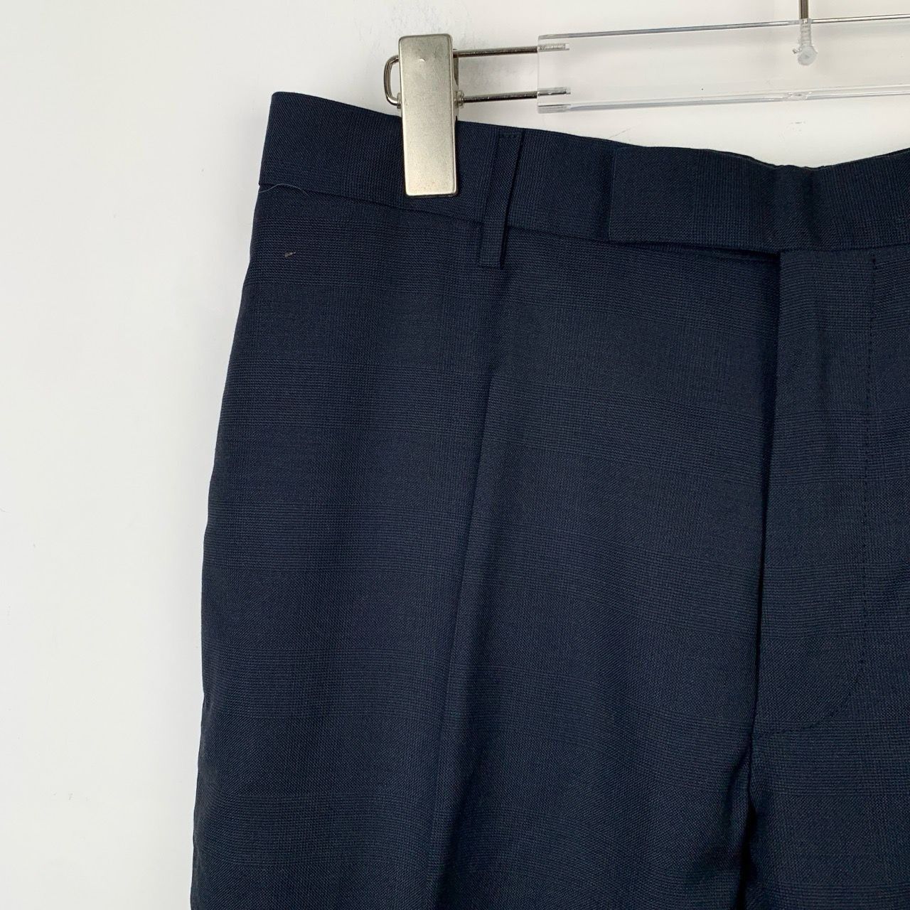 Dior Dior Mens Navy Blue Virgin Wool Straight-Leg Suit Trousers 4 Size US 32 / EU 48 - 5 Thumbnail