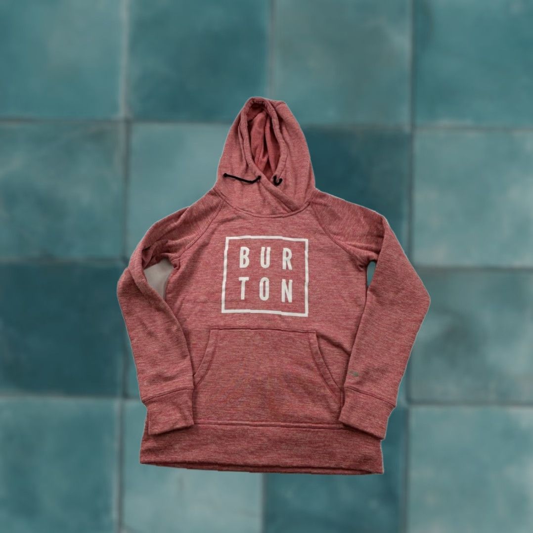 Burton VINTAGE Burton Hoodie Womens XS Heather Red Size XS / US 0-2 / IT 36-38 - 1 Thumbnail
