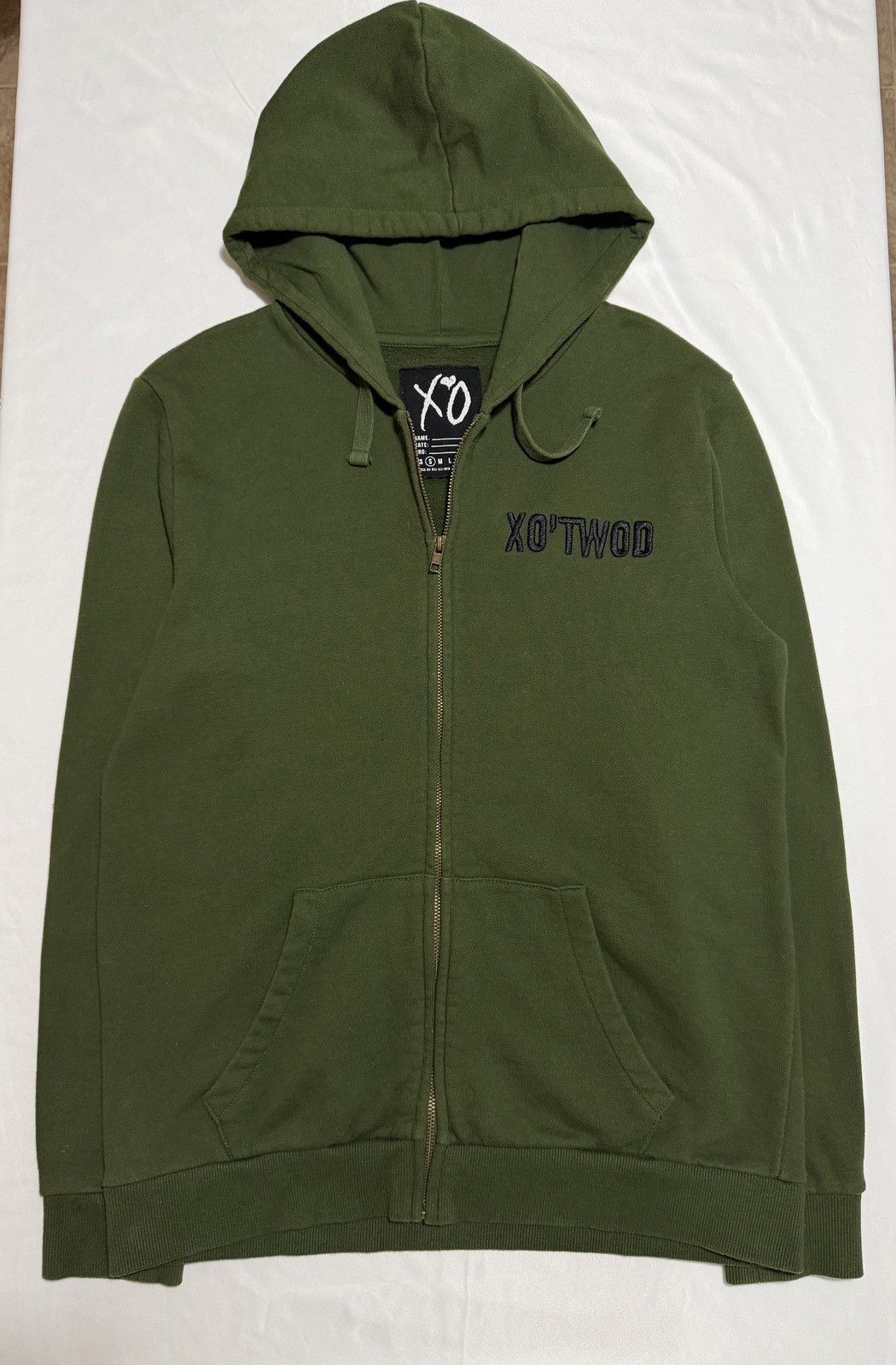 The Weeknd The Weeknd XO Green Zip Up Hoodie 2015 XOTWOD Embroidered Size US S / EU 44-46 / 1 - 2 Thumbnail