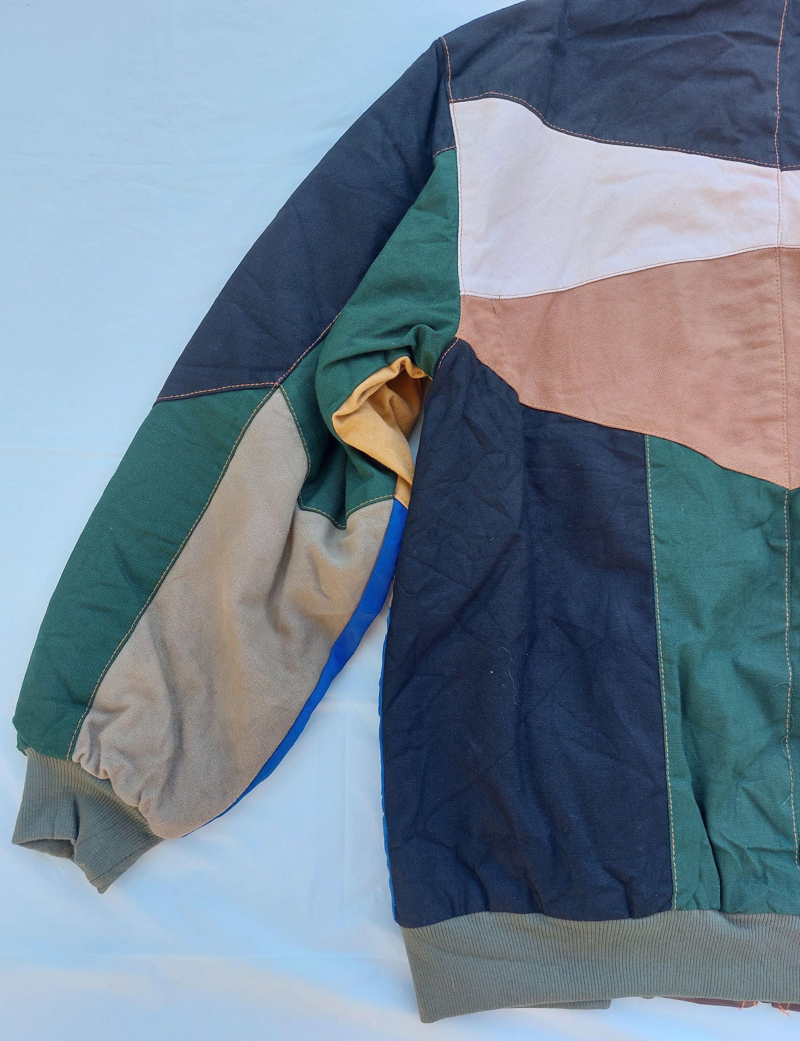 Carhartt CARHARTT REWORKED custom made patchwork hoodie jacket Size US M / EU 48-50 / 2 - 8 Thumbnail