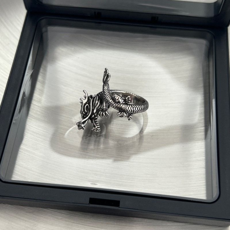 Jewelry × Vintage Stylish silver men's antique ring Size ONE SIZE - 3 Thumbnail