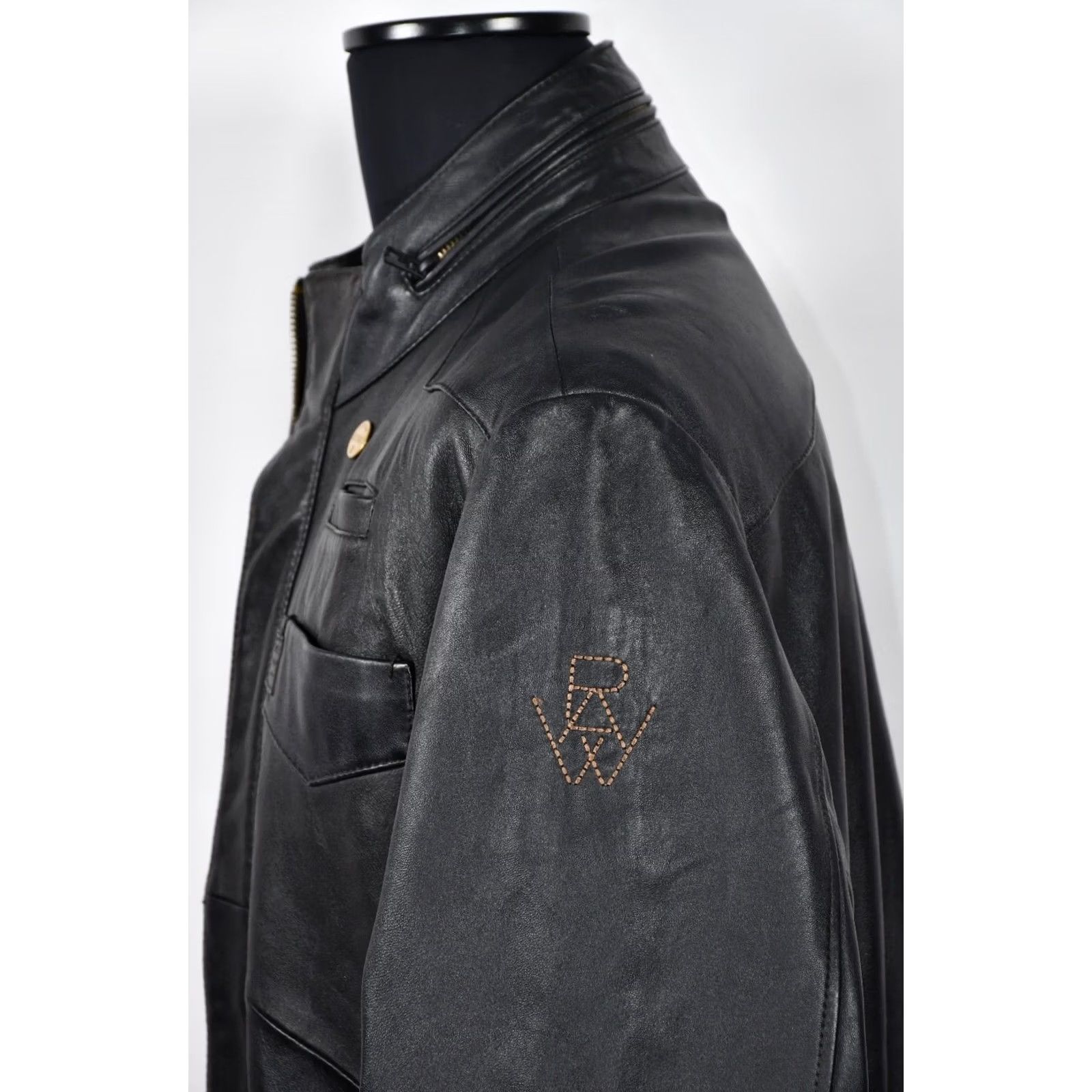 G-Star G-Star Tailored Dean Ryder Overshirt Jacket 2XL Black Leather Mens Vintage No N/A Size US XXL / EU 58 / 5 - 7 Thumbnail