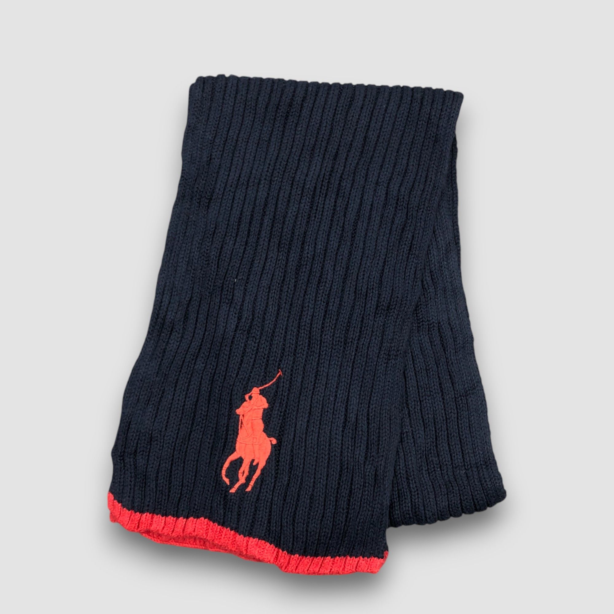 Polo Ralph Lauren Vintage Polo Ralph Lauren Scarf Muffler Knit Wool Scarves Size ONE SIZE - 2 Thumbnail