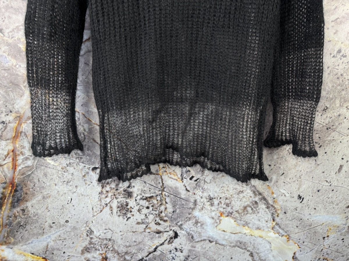 Diesel Black Gold Diesel Dress and Impress Distressed Black Knit Sweater SizeS Size US S / EU 44-46 / 1 - 4 Thumbnail