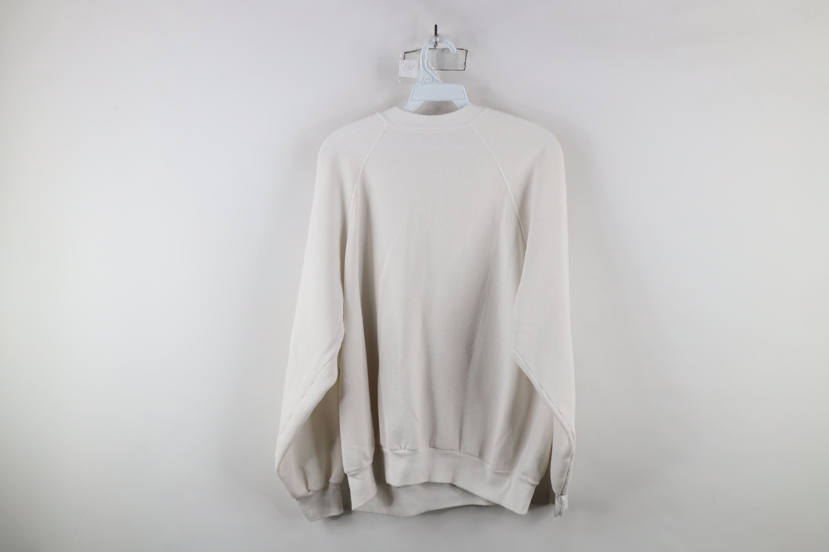Vintage Vintage 70s Streetwear Raglan Crewneck Sweatshirt White USA Size US XL / EU 56 / 4 - 6 Thumbnail