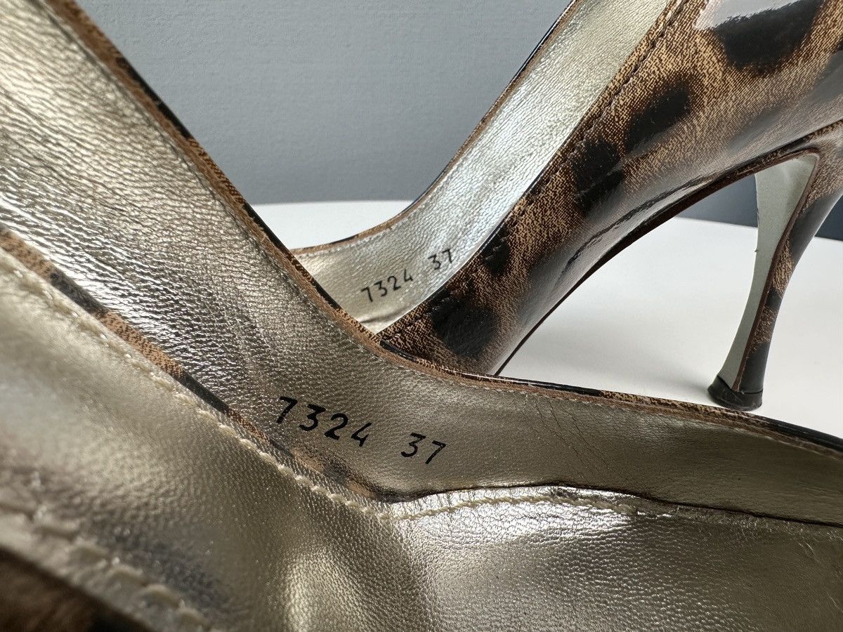 Dolce & Gabbana DOLCE & GABBANA Patent Leather Pumps Leopard Print Heels 37 Size US 7 / IT 37 - 9 Thumbnail