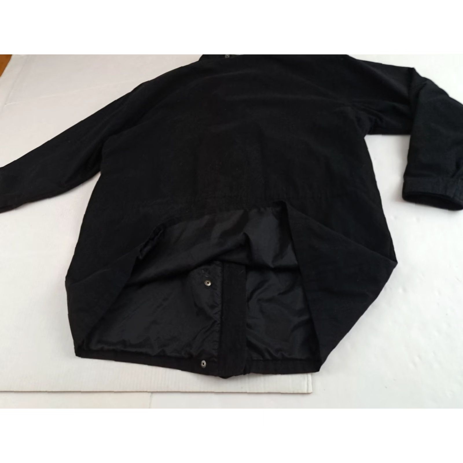 Vintage VINTAGE Cabin Creek Unisex Adults Jacket Full Zip Lined Black Canvas Cotton Button Snap 34in 26in pit to pit XL Winter Fall Spring Outdoor Barn Jacket Size US XL / EU 56 / 4 - 6 Thumbnail