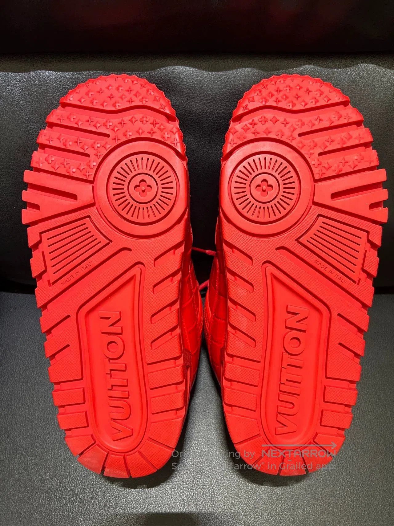 Louis Vuitton Louis Vuitton Trainer Red Sneakers Size 41.5. Size US 8 / EU 41 - 4 Thumbnail