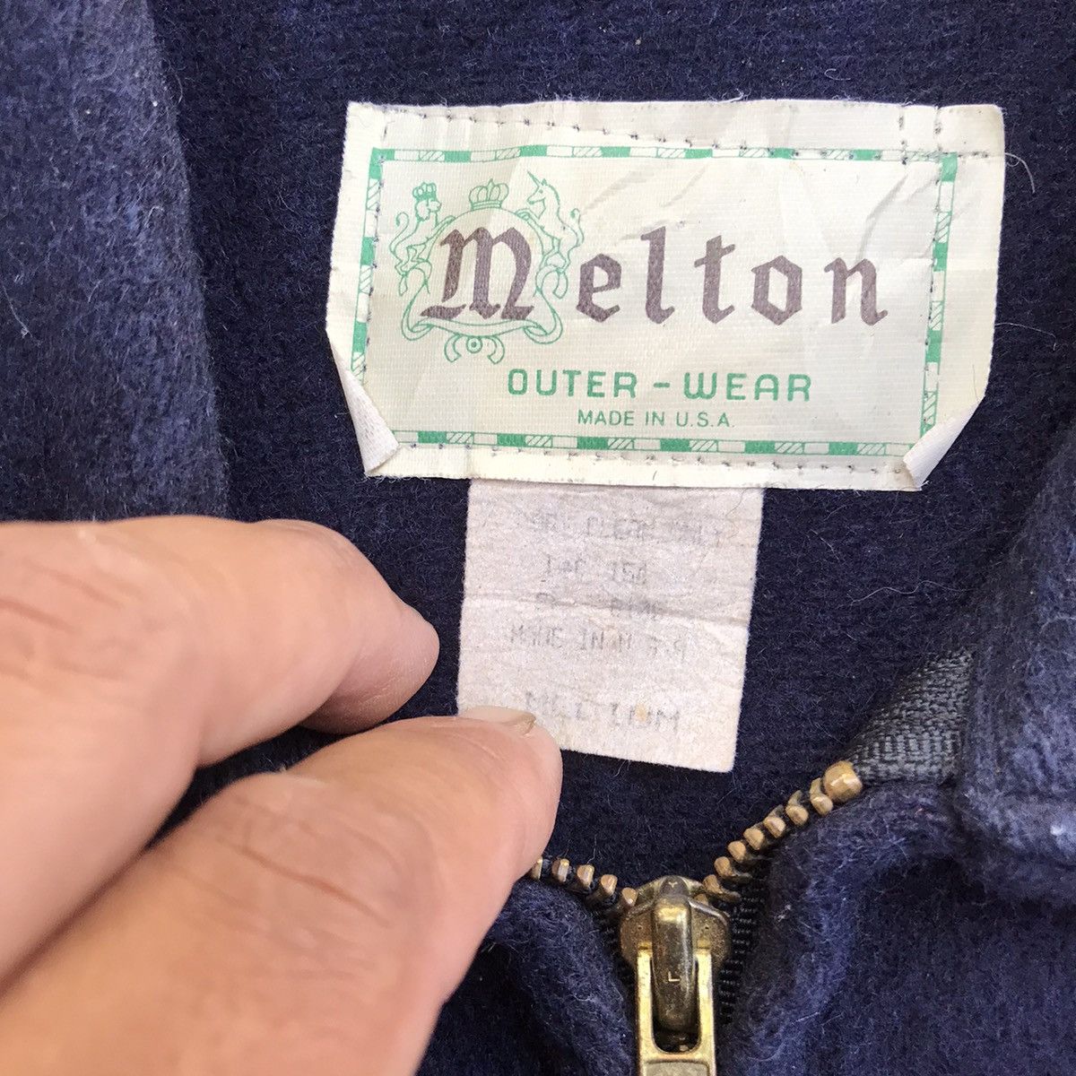 Other RARE VINTAGE MELTON MADE IN USA WOOL WORKERS JACKET Size US M / EU 48-50 / 2 - 9 Thumbnail