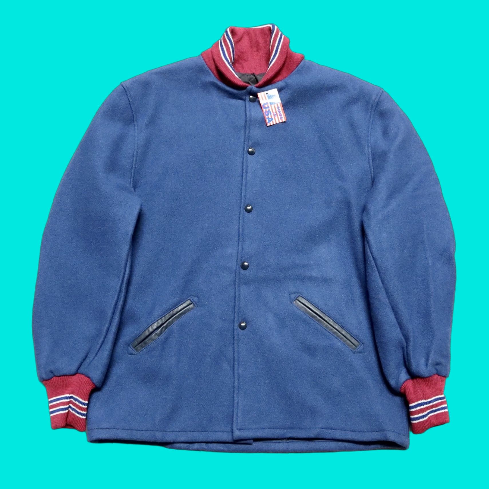 Vintage VINTAGE Skookum Wool Jacket - Size 38, Blue, Men's Jacket, Made in USA Size US XXS / EU 40 - 1 Thumbnail